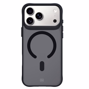 3mk Smoke MagCase iPhone 17 Pro Max:lle - musta puoliläpinäkyvä
