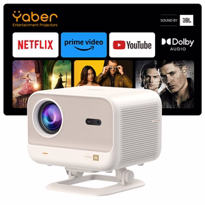 Yaber L2 Plus LCD FullHD 1080p Multimediaprojektori JBL Kaiuttimilla - Beige