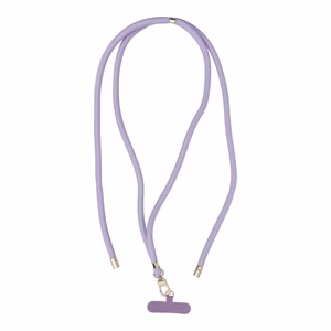 SWING (8mm) Phone lanyard, adjustable length / cord 165cm (max 82.5cm in loop) / shoulder or neck - purple