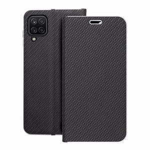 Flip-suojakuori Samsung A12 / M12:lle Luna Book Carbon musta