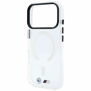 BMW M IML Glossy Metal Logo & Trims MagSafe suojakuori mallille iPhone 17 Pro / 18 Pro – läpinäkyvä