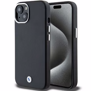 BMW Signature Wrapped Metal MagSafe Suojakuori iPhone 14 / 15 / 13:lle - musta