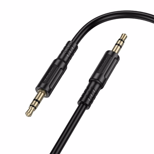 Borofone AUX-kaapeli BL25 Nice - jack 3,5mm - jack 3,5mm - 1 metri musta