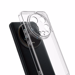 Crong Crystal Shield Cover suojakuori Xiaomi 14 Ultra -laitteelle, läpinäkyvä