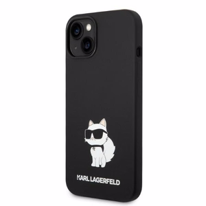 Karl Lagerfeld KLHMP14MSNCHBCK iPhone 14 Plus 6.7" kovakuori musta/musta Silicone Choupette MagSafe