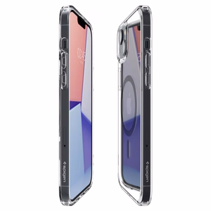 Spigen Ultra Hybrid Mag -kotelo MagSafella iPhone 14 Plus -puhelimelle - kirkkaanharmaa