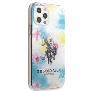 US Polo USHCP12MPCUSML Tie & Dye Collection suojakuori laitteelle iPhone 12 / 12 Pro 6.1", monivärinen