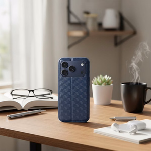 Flip case for iPhone 17 PRO / 18 PRO Cubic Book blue