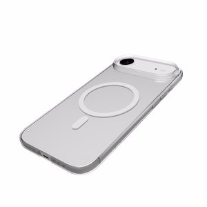 Puro Lite Mag TPU+PC suojakuori MagSafe-yhteensopiva iPhone 17 Air:lle - läpinäkyvä valkoisella renkaalla