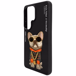 Nimmy Glasses Cool Dog -suojakuori Samsung Galaxy S26 Ultralle - musta