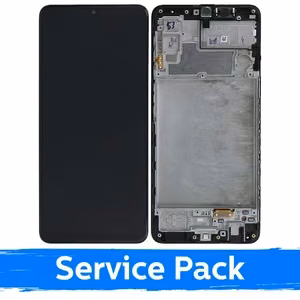LCD Display Compatible With Samsung M225 M22 / E225 F22 Black With Frame (Service Pack)
