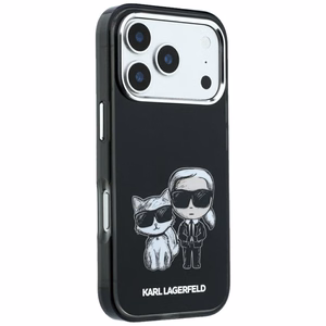 KARL LAGERFELD -kotelo mallille IPHONE 18 Pro /17 Pro MagSafe-yhteensopiva (Bodies Sketch) (väri: musta)