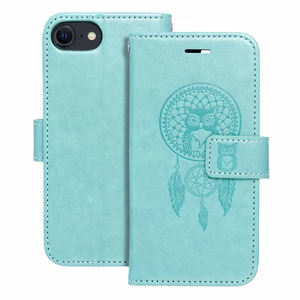 MEZZO Kirjasuojakuori iPhone 7 / 8 / SE 2020 / SE 2022:lle dreamcatcher vihreä
