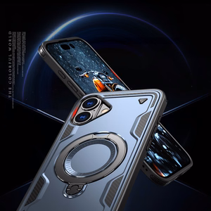 Hybrid Armor Trendy Suojakuori MagSafella iPhone 16:lle - Sininen