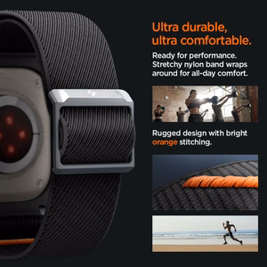 Spigen Lite Fit Pro Suojakuori Hihnalla Apple Watch Ultra 1 / 2 (49mm):lle - matta musta
