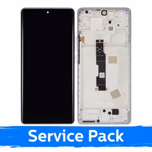 LCD Display Compatible With Xiaomi Redmi Note 14 Pro 4G with Frame / Aurora Purple / (Service Pack)