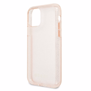 Guess GUHCN58PCGLPI iPhone 11 Pro pink/pink hard case Glitter