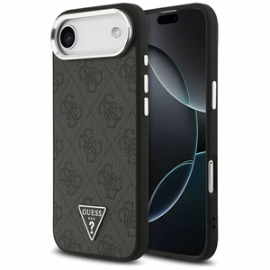 GUESS suojakuori iPhone 17 Air MagSafe-yhteensopiva PU 4G W/Triangle Logo SL - musta