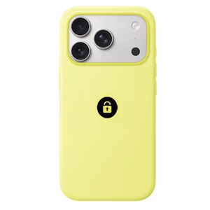 Silicone Case v2 -suojakuori iPhone 17 Pro:lle, neonkeltainen