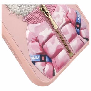 NIMMY Suojakuori COOL&CUTE 2.0 Cat iPhone 15 Pro:lle - vaaleanpunainen