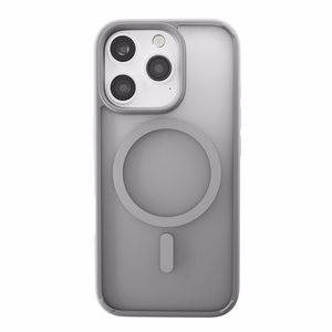 Puro Gradient MagSafe silikonisuoja iPhone 16 Pro - hopea