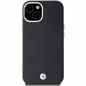 BMW Signature Wrapped Metal MagSafe Suojakuori iPhone 15 Plus / 14 Plus:lle - musta
