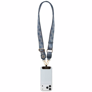 GUESS yleishihna GUUCNP4DGMB (4G PU -hihna, kiinnitin, Strass-metallilogo) sininen