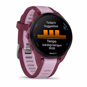 Garmin Forerunner 165 Music – GPS-älykello, AMOLED, 43 mm, violetti