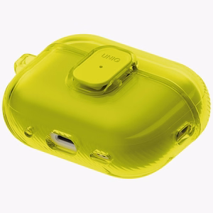 Uniq Glase Pro lukittava suojakuori AirPods Pro 3:lle - läpinäkyvä keltainen