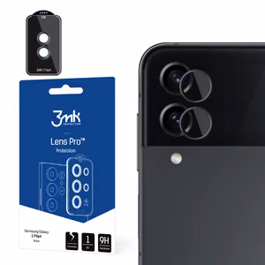 3mk Lens Protection Pro kameran suojus Samsung Galaxy Z Flip 4:lle - musta