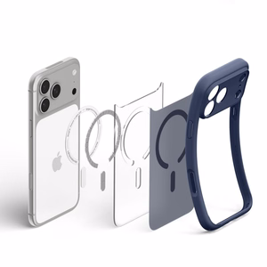 Spigen Ultra Hybrid MagSafe -suojakuori iPhone 18 Pro Max / 17 Pro Max -malleille, tummansininen