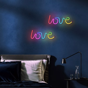 Neon LED RGB LOVE FLRN01 + kaukosäädin Forever Light