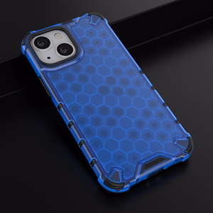 Honeycomb Asia panssari kansi TPU puskuri iPhone 13 mini sininen