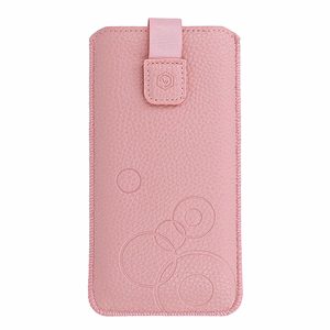 WONDER Deko Pouch Suojakuori (Koko L) iPhone 13 Mini/12 Mini/SE 2020/2022/7/8:lle vaaleanpunainen