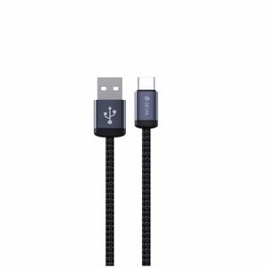 Devia kaapeli Gracious EC649 USB - USB-C 1,0 m 2A, musta