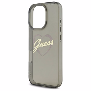 Guess IML Heart Suojakuori iPhone 16 Pro:lle - musta