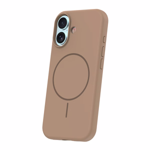 Silikoninen ohut magneettinen suojakuori iPhone 17 6,3 ruskea