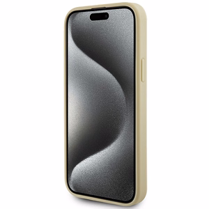 Guess GUHCP15MPS4DGPD iPhone 15 Plus 6,7 kultainen/kultainen kovakuori Strass Metal Logo