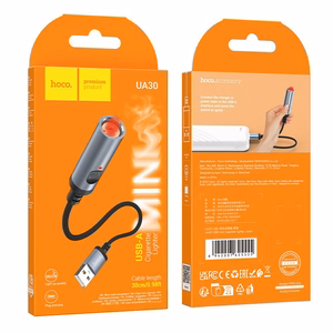 Hoco tupakansytyttimen USB-laturi (UA30) 0,3m