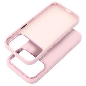 Suojakuori iPhone 17 AIR:lle Forcell F-Protect Frame Premium yhteensopiva MagSafen kanssa vaaleanpunainen