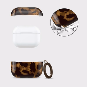 Tech-Protect Lamano Suojakuori AirPods Pro 1 / 2 -kuulokkeille - musta ja ruskea