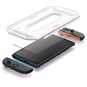 Spigen Glas.TR EZ FIT Karkaistu lasi 2 kpl Nintendo Switch 2:lle - Läpinäkyvä