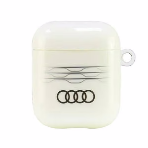 Audi IML Geometric Pattern Suojakuori AirPods 1 / 2:lle - valkoinen