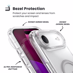 Speck Presidio Perfect-Clear MagSafe suojakuori iPhone Air -laitteelle, Clear / Silver -värinen