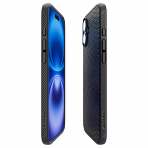 Spigen Liquid Air Suojakuori iPhone 16 6,1 mattamusta
