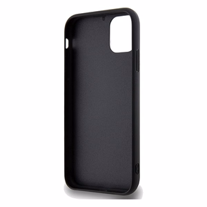 Guess Disco Metal Script -suojakuori iPhone 11 / Xr:lle - musta