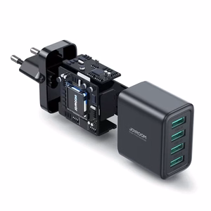 Charger Joyroom "JR-TCN03" Black 24W (4xUSB)