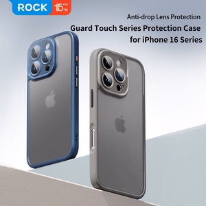 Rock Guard Touch Matte Series Suojakuori iPhone 16 Pro Max:lle harmaa