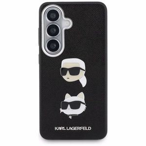 Karl Lagerfeld Suojakuori Saffiano Double Heads Metal Samsung Galaxy S26:lle musta