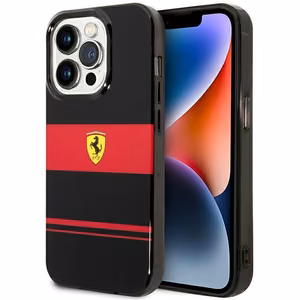 Ferrari FEHMP14XUCOK iPhone 14 Pro Max 6.7 musta/musta suojakuori IMD Combi Magsafe
